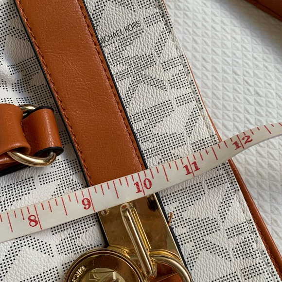 Michael Kors Logo Womens Handbag Satchel Bag pre-owned VGC designer logo 🤎 - Picture 16 of 16